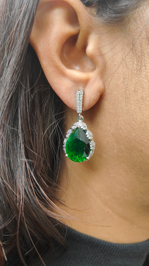 Kiara Teardrop American Diamond Earrings