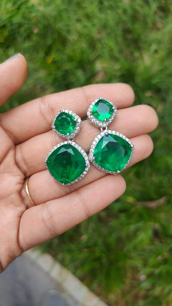 Kiara Doublet Stone American Diamond Earring