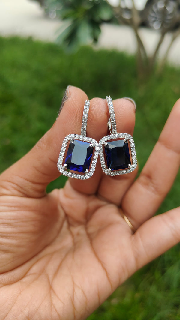 Kiara American Diamond Hoop Earrings