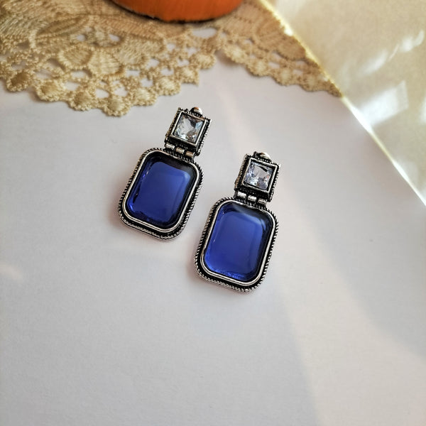Gia Midnight Bloom drop earrings