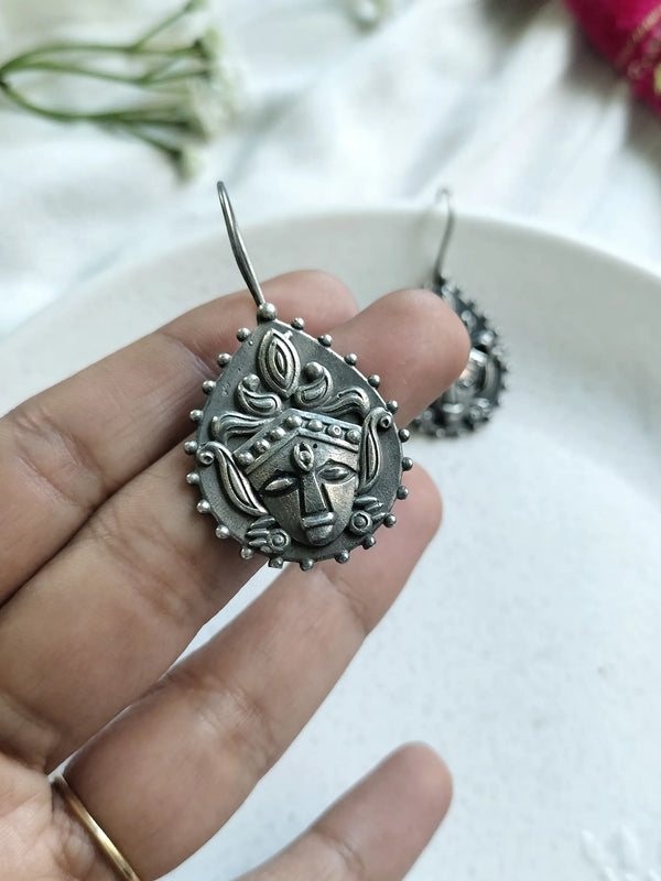 Anvi Tribal Face Motif Earrings