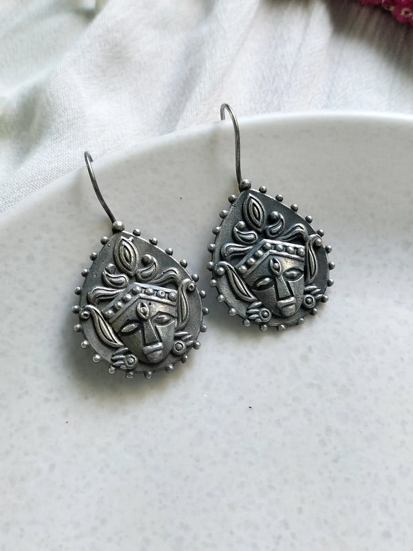 Anvi Tribal Face Motif Earrings