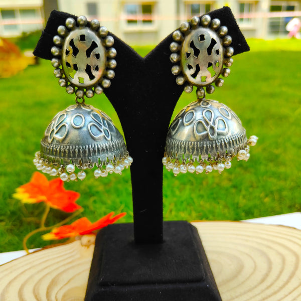 Diya Traditional Oxidize Jhumki Earring