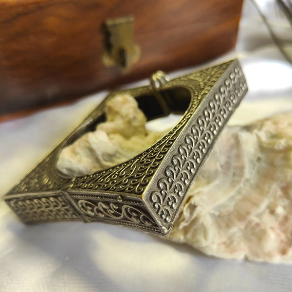 Anjali Oxidize Silver Square Shape Kada