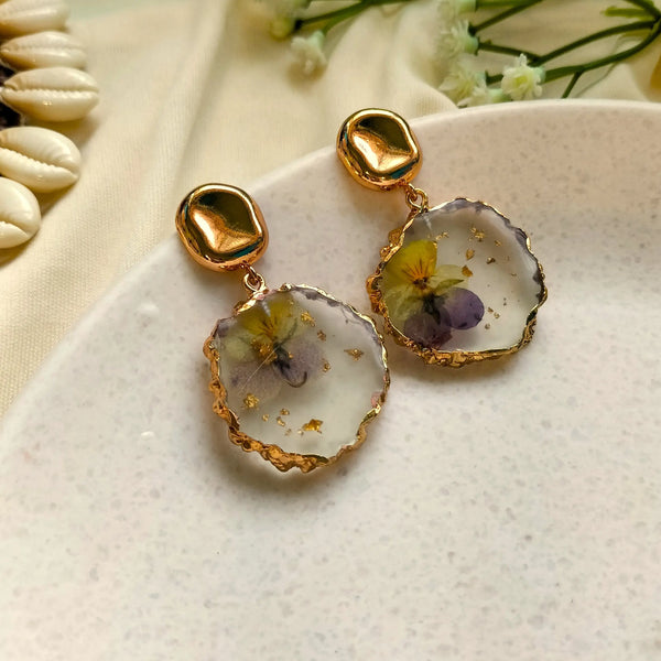 Gia Resin Yellow Color Earring