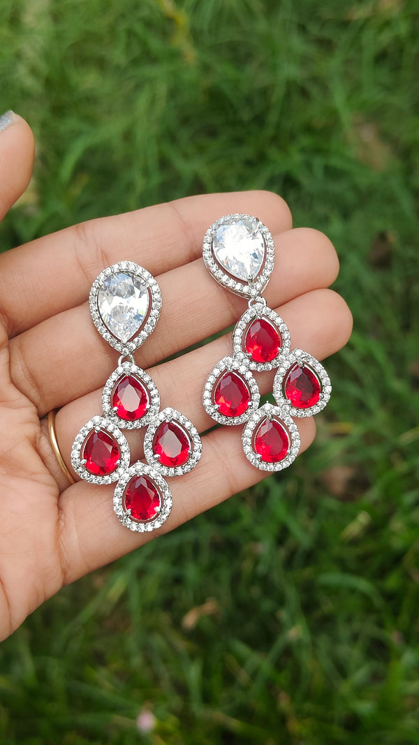 Kiara  Radiant American Diamond Earrings