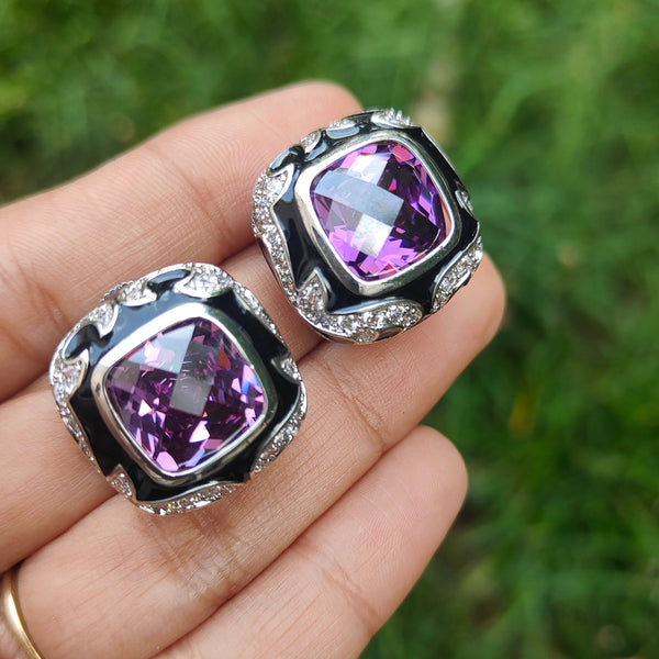 Kiara Premium American Diamond Stud Earrings