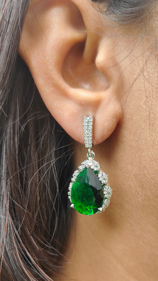 Kiara Teardrop American Diamond Earrings