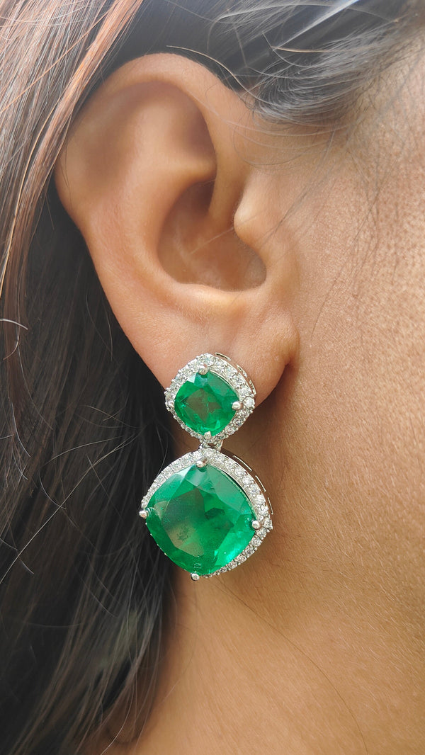 Kiara Doublet Stone American Diamond Earring