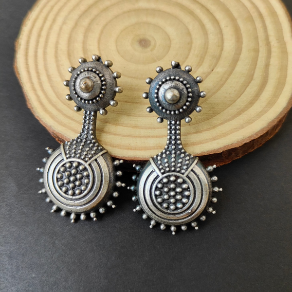 Diya Silver Look A Like Earrings