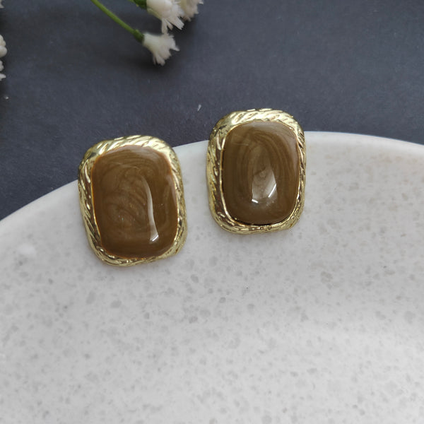Gia Rectangle Stud Earrings