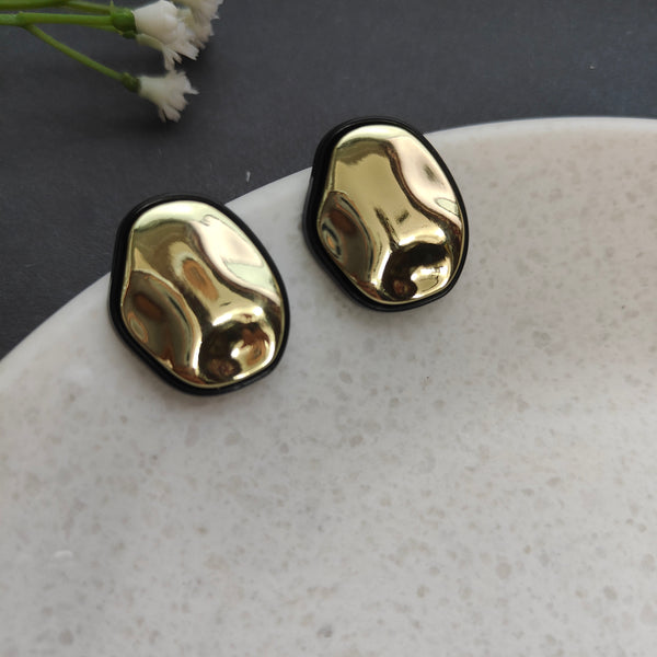 Gia Irregular Shape Stud Earrings