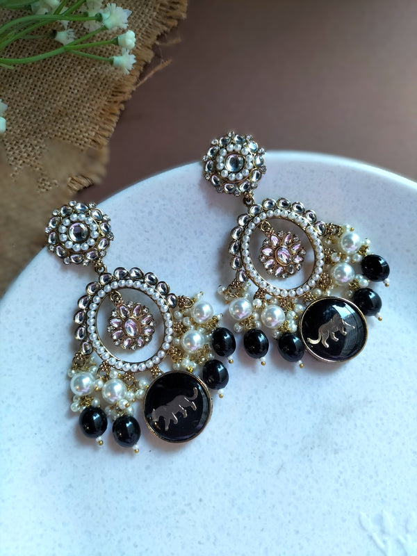 Inaya Black Sabyasachi Earring