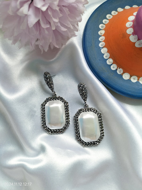 Gia Faux Pearl Drop Earrings