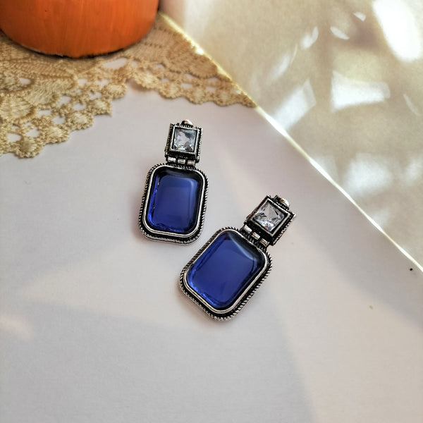 Gia Midnight Bloom drop earrings