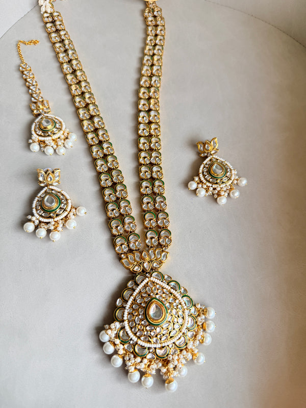 Adhira Premium Long Kundan Necklace