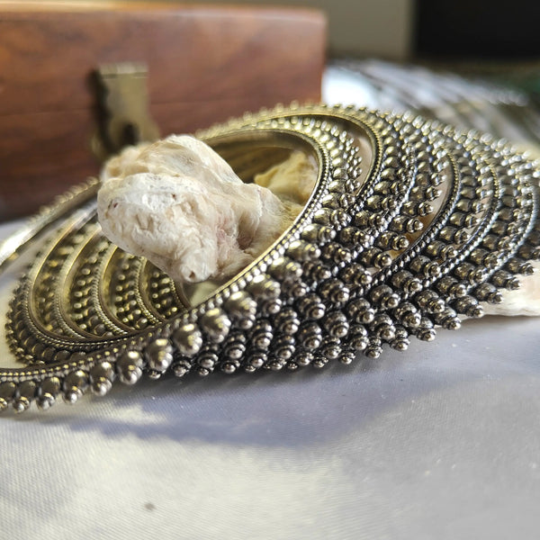 Anjali Oxidize Silver Spikey Bangles