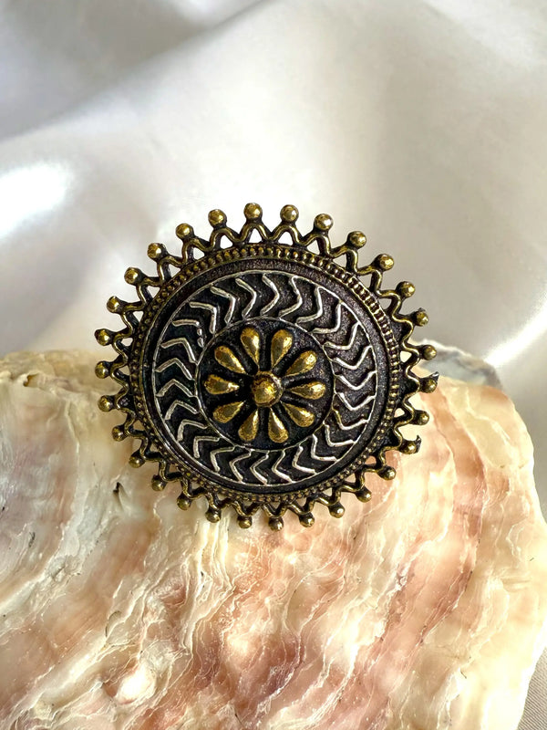 Alia Oxidize Dual Tone Ring