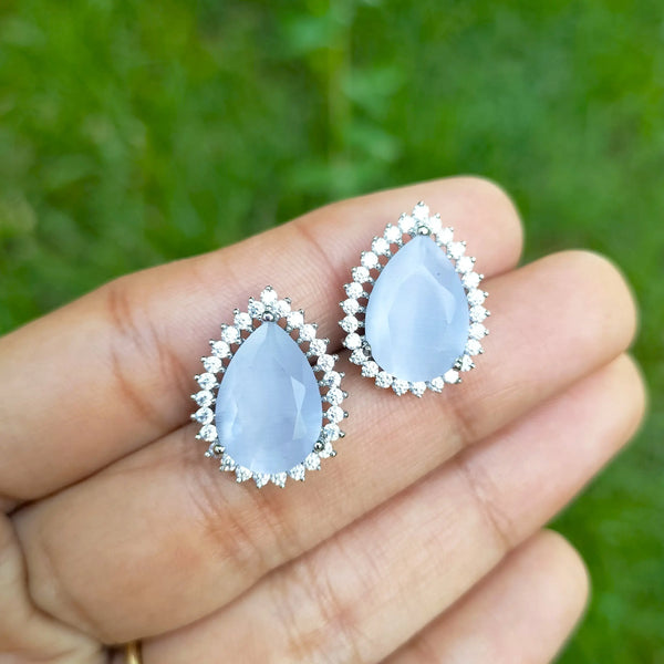 Kiara Teardrop Zircon Stud Earrings